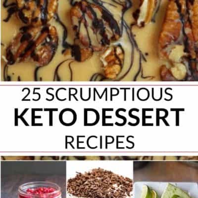 Collection of easy keto desserts recipes