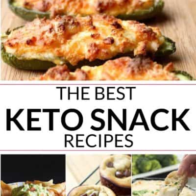 collection of keto snacks recipes