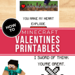Minecraft Valentines {Free Printable} | It is a Keeper