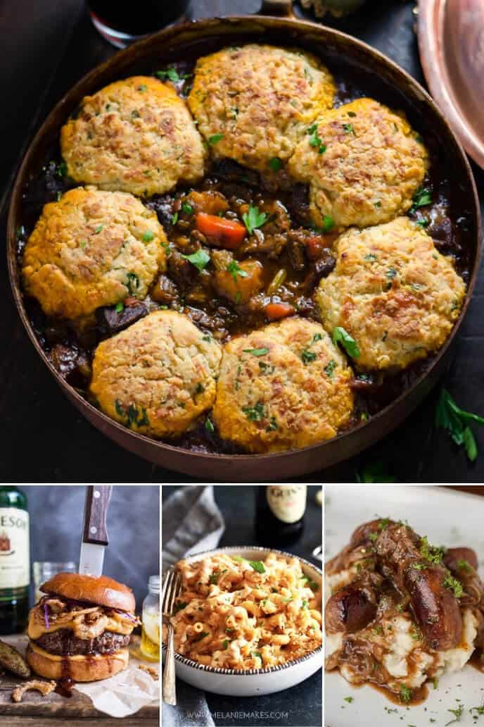 A collection of Irish beef stew recipes with Guinness Stout