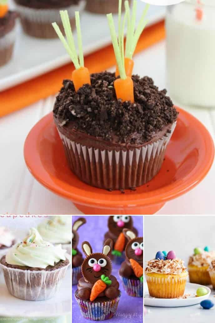 A collection of Easter ideas for cupcakes