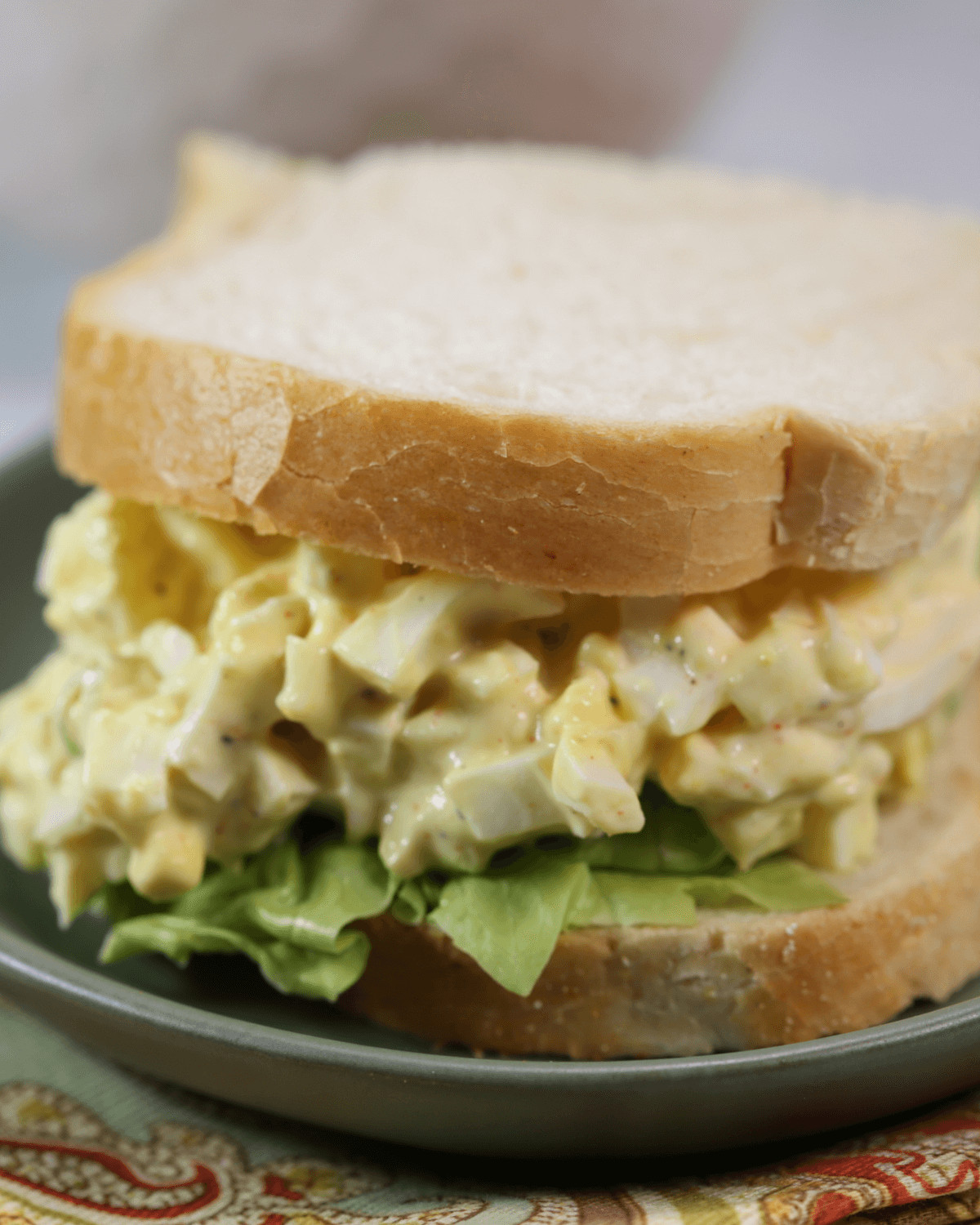 A southern egg salad sandwich.