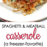 spaghetti meatball casserole