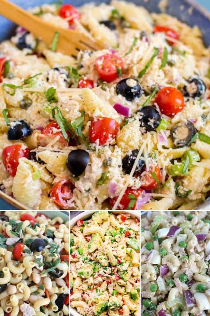 collection of the best easy pasta salad recipe with tuna