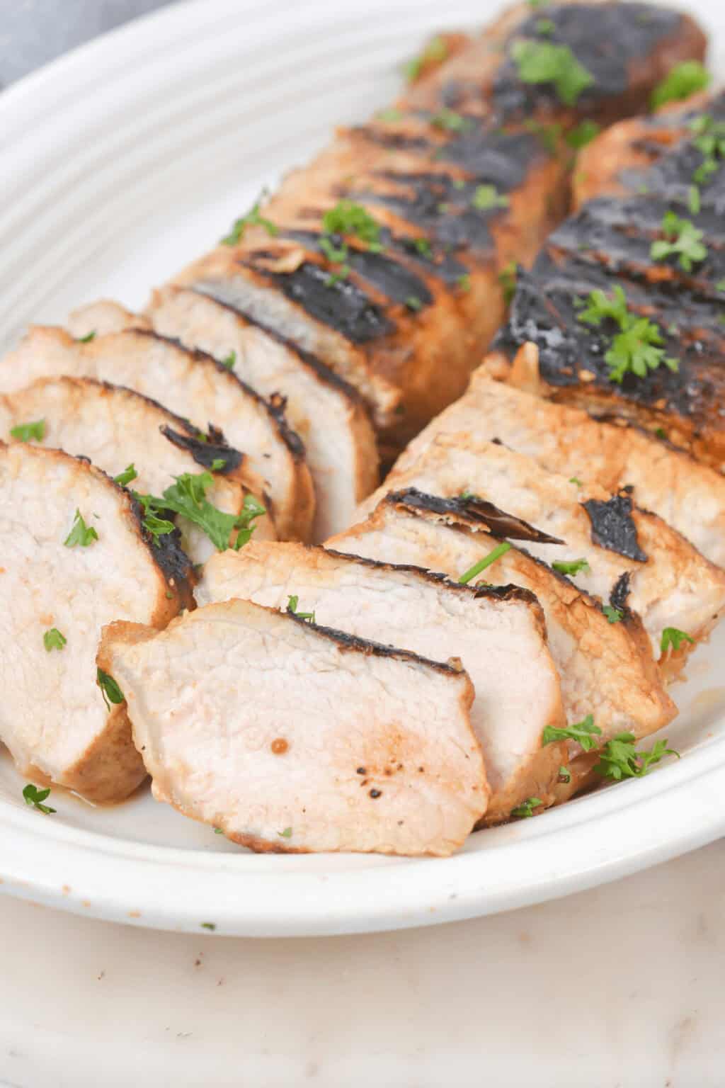 A platter of the finished protein.