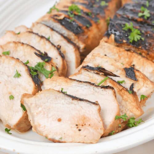 A platter of the finished protein.