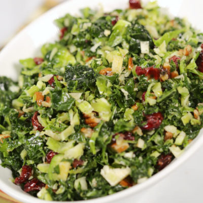 Kale Brussel Sprouts Salad