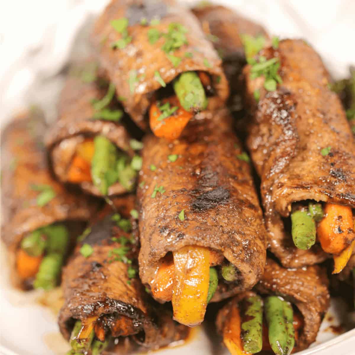 Balsamic Steak Roll Ups