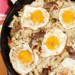 Easy Breakfast Skillets with Steak and Eggs