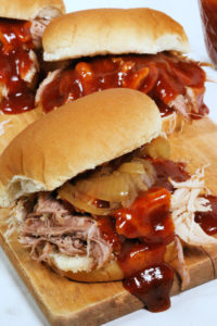 easy slow cooker pulled pork with cider sauce