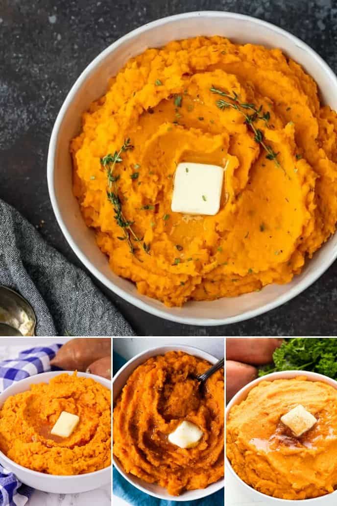 Collection of mashed Sweet Potato Recipes