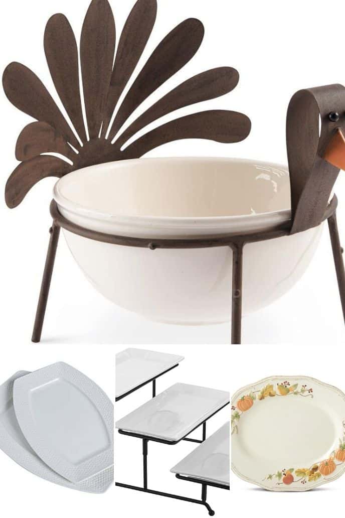 COLLECTION OF thanksgiving table setting ITEMS