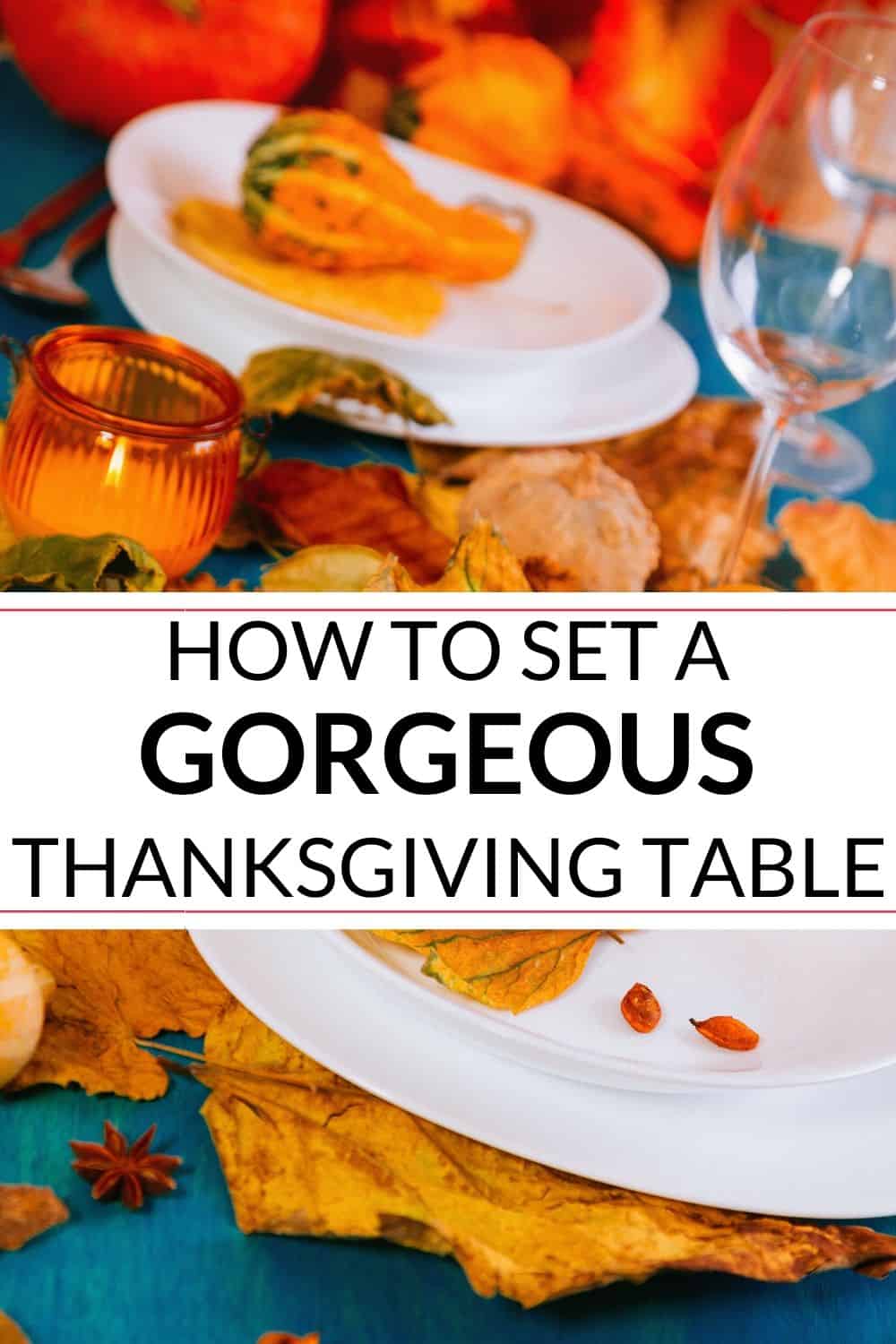 collection of Thanksgiving table decor