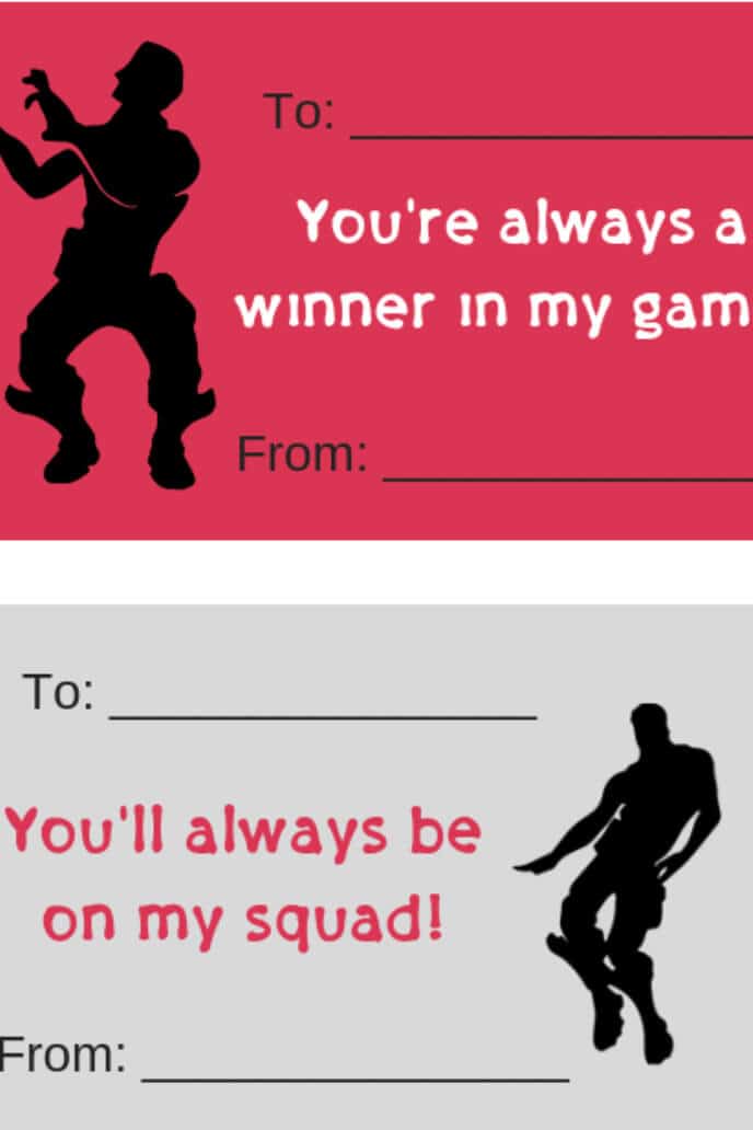 Fortnite valentines day cards