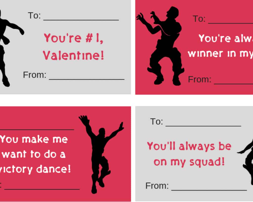 Free Printable Fortnite Valentines Printable Templates