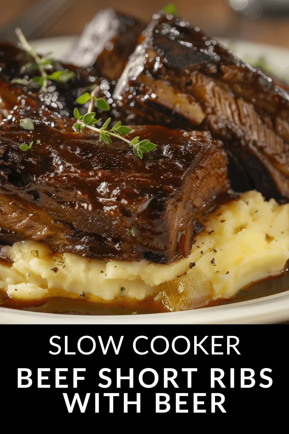 Slow Cooker Beef Short Ribs with Beer - It Is a Keeper