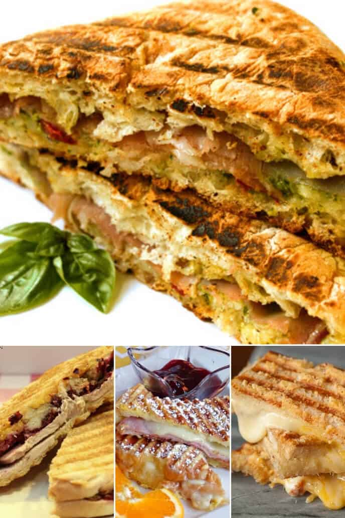 A collection of Panini sandwich recipe