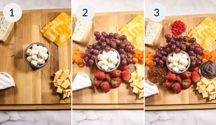 step by step instructions for How to Make a Cheeseboard