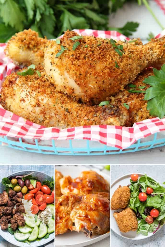 A collection of air fryer chicken recipes