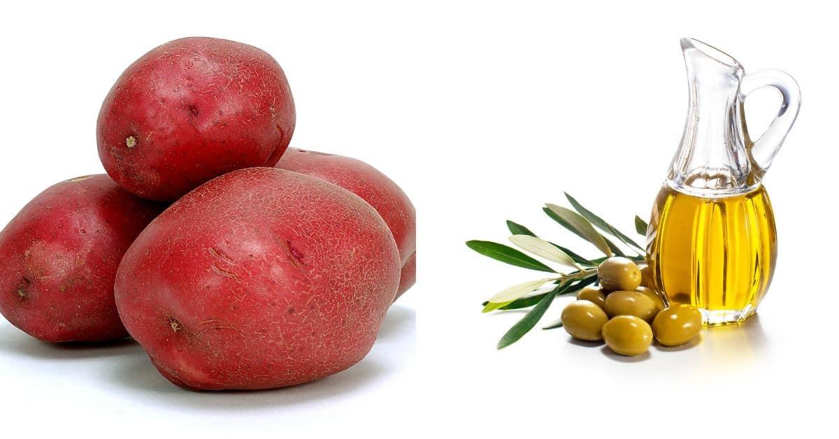 the vegetable and oil for the side.