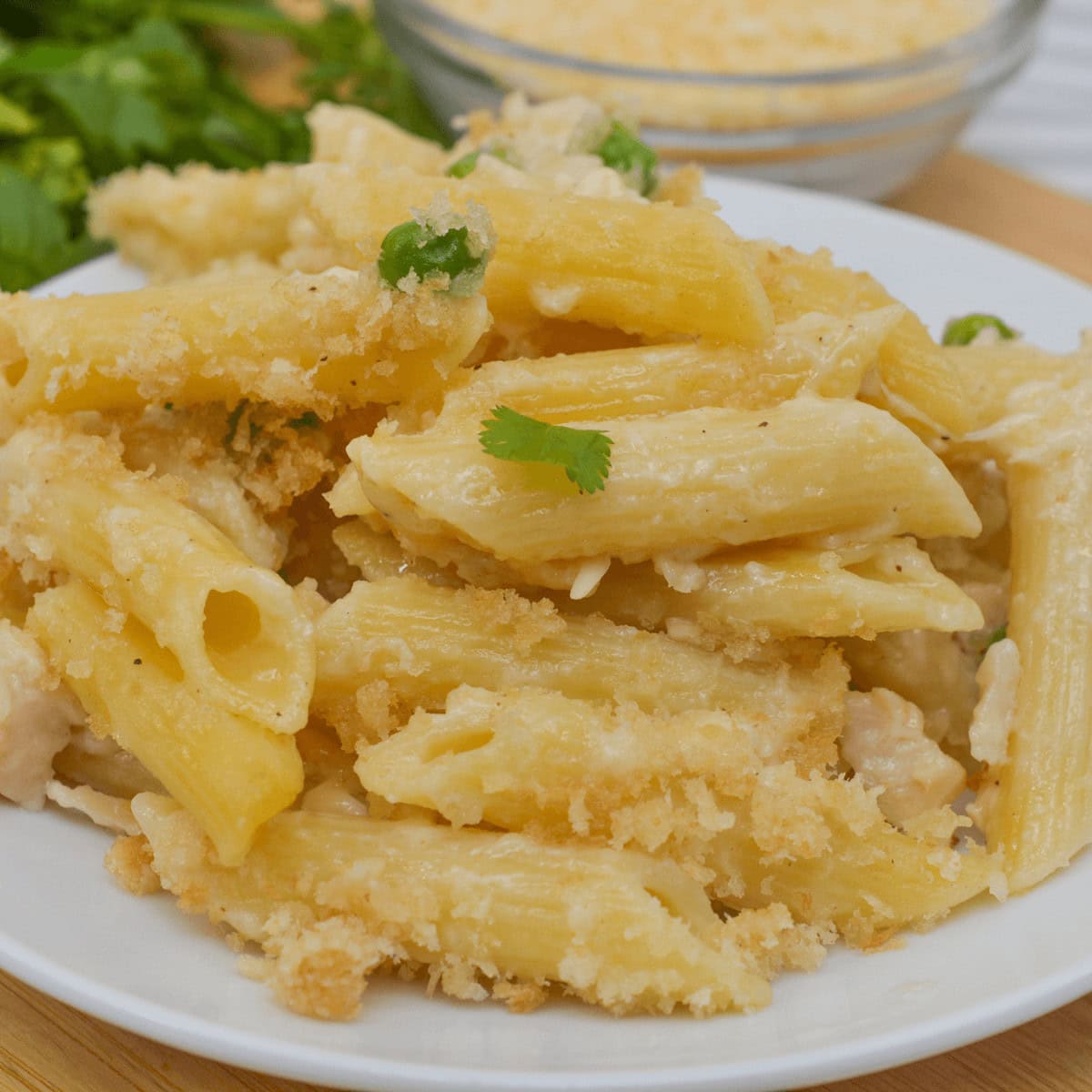 Garlic Parmesan Pasta with Chicken