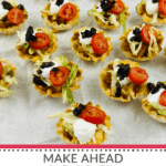 Make ahead loaded taco bites are the perfect appetizer or snack option for any occasion. These delicious bites are packed with all the irresistible flavors of a classic taco, but can be prepared in advance for convenience