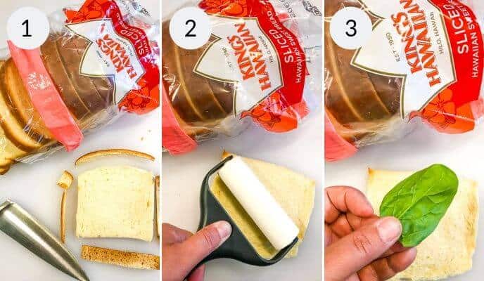 step by step instructions for making sandwich sushi