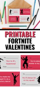 Fortnite Valentines Cards {free printables} | It Is a Keeper