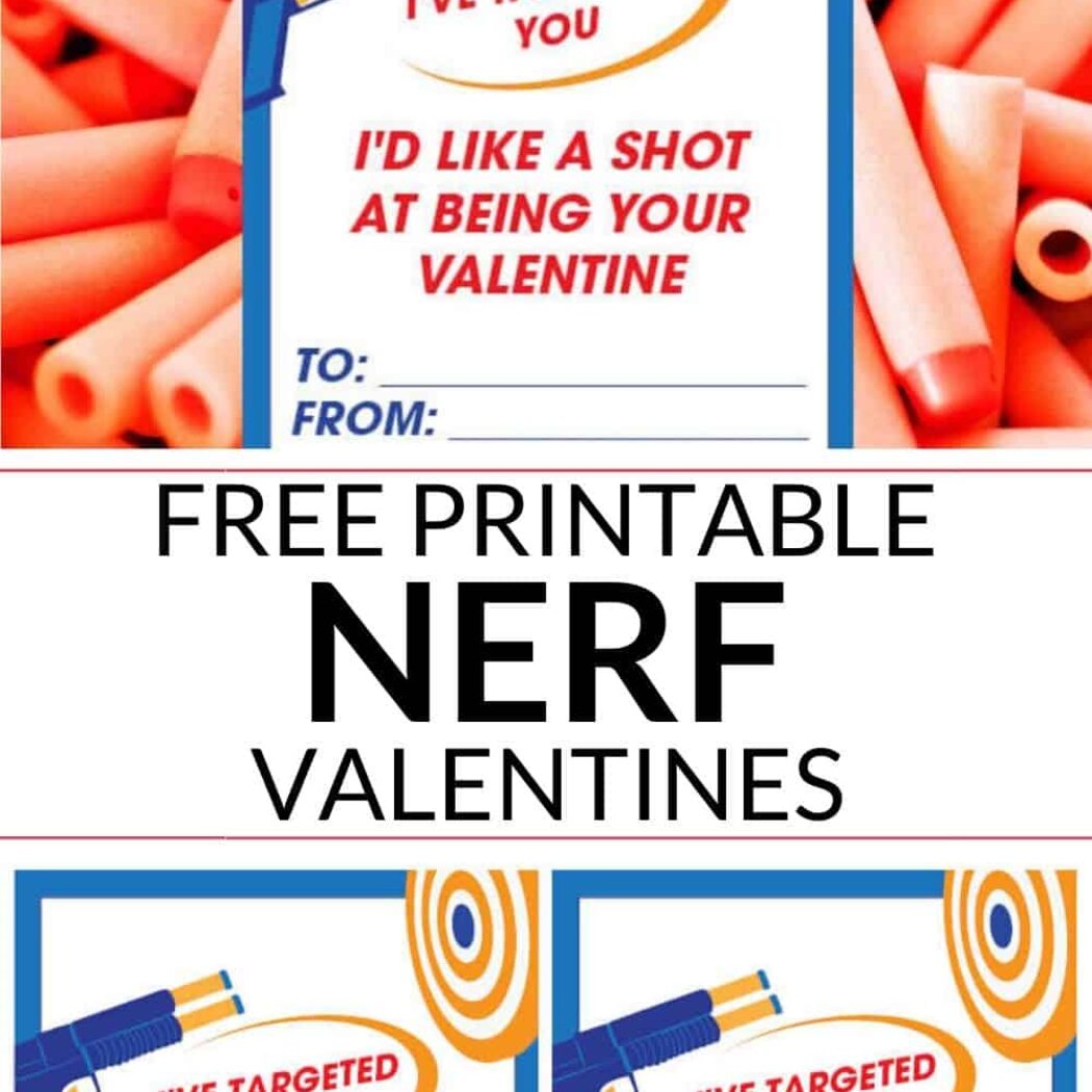 Nerf Valentines Day Printables