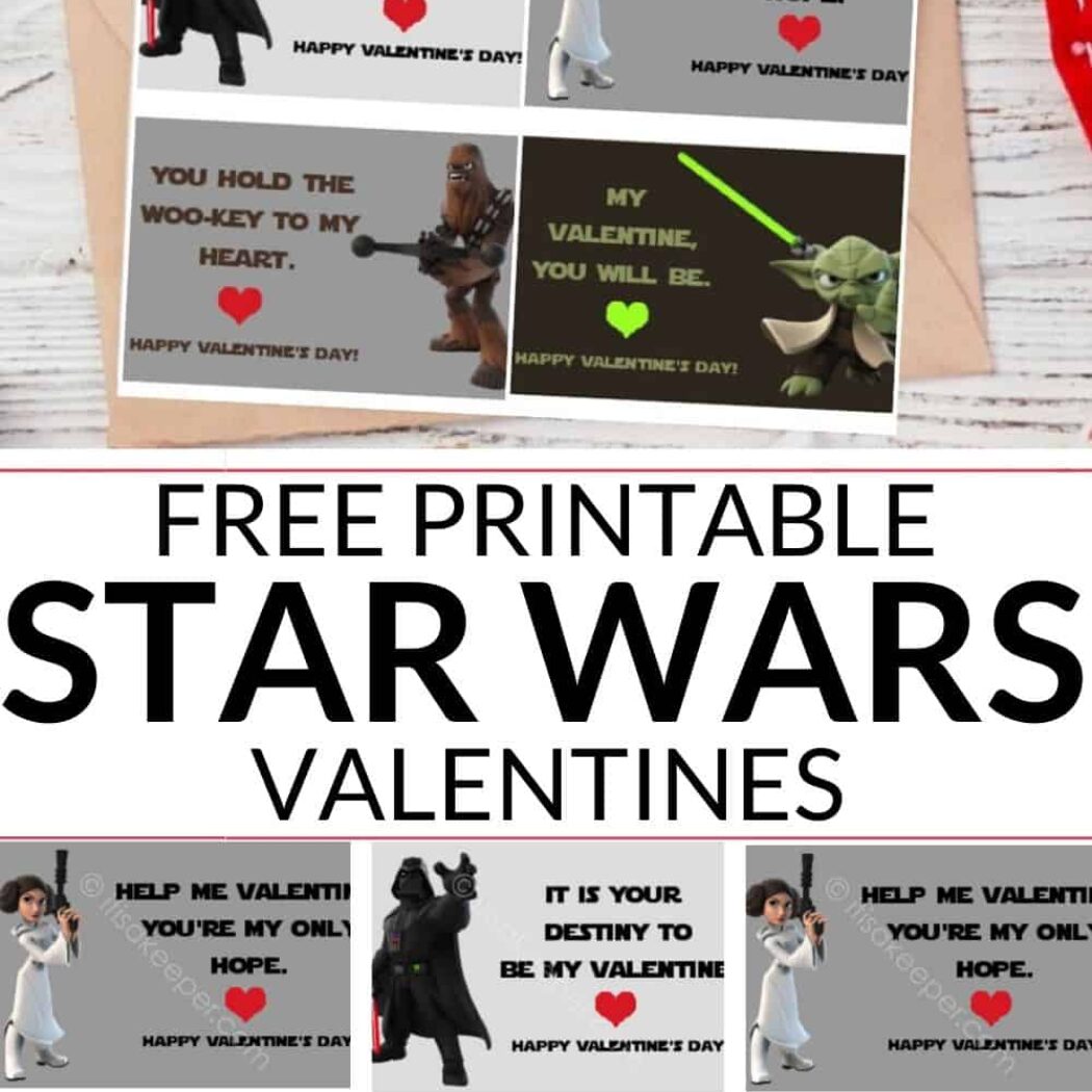 Star Wars Valentines Cards Printable