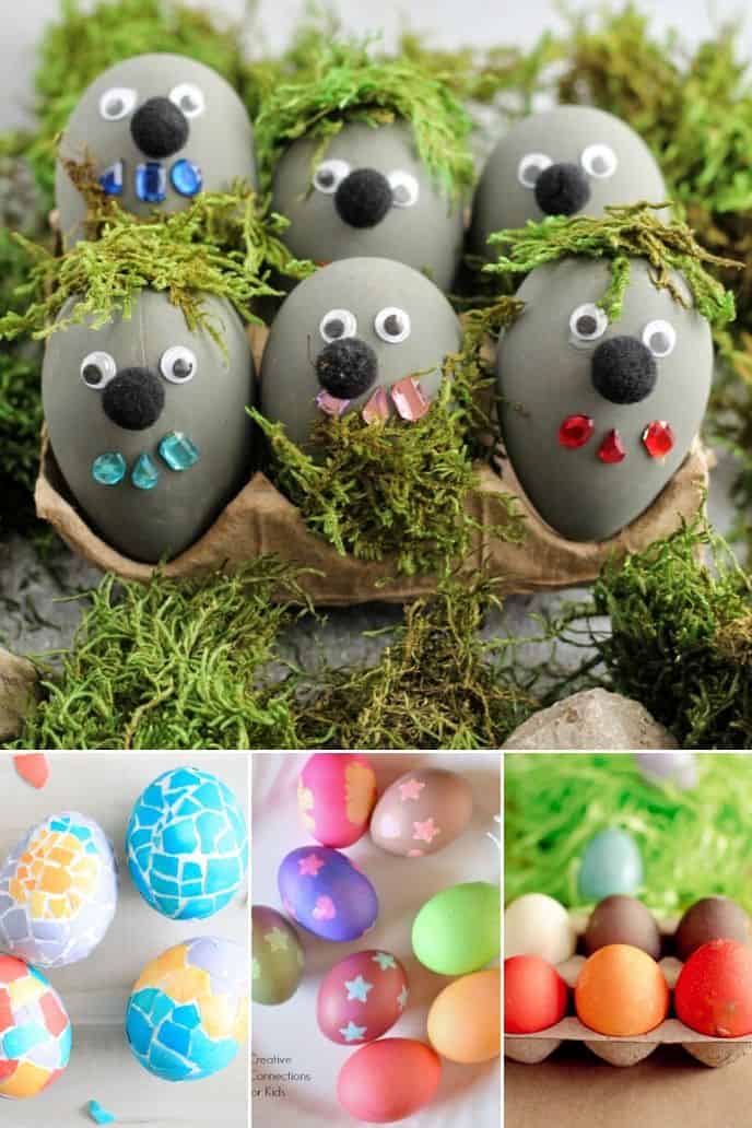 collection of easter egg coloring ideas