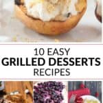 These grilled desserts are easy recipes and a great way to diversify your recipes!