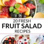 collection of fresh fruit salad recipe
