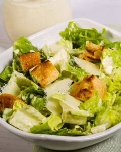 A bowl of the best Caesar salad.