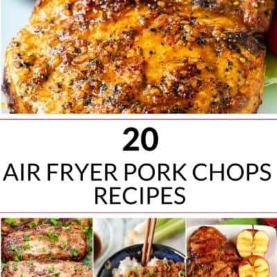 a collection of awesome air fryer pork chops recipes