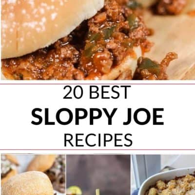 a collection of the 20 best sloppy Joe recipe
