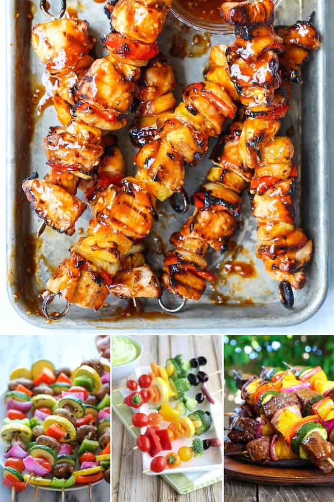 Switch it up with these fruit and vegetable kabob recipes!