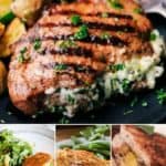 a variety of the most excellent stuffed pork chop recipe