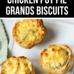 Chicken Pot Pie Grands Biscuits on a white plate.
