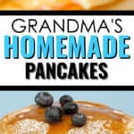 Stack of Homemade Pancakes made with Homemade Pancake Mix