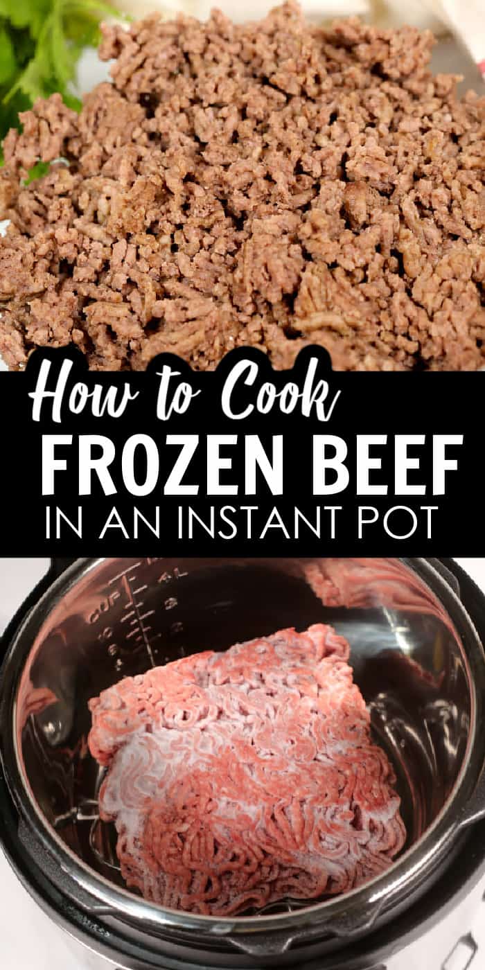 How to Cook Frozen Ground Beef in the Instant Pot | It is a Keeper