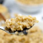 Spoon showing Instant Pot Maple and Brown Sugar Oatmeal