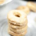 Stack of 4 air fryer krispy Kreme donuts