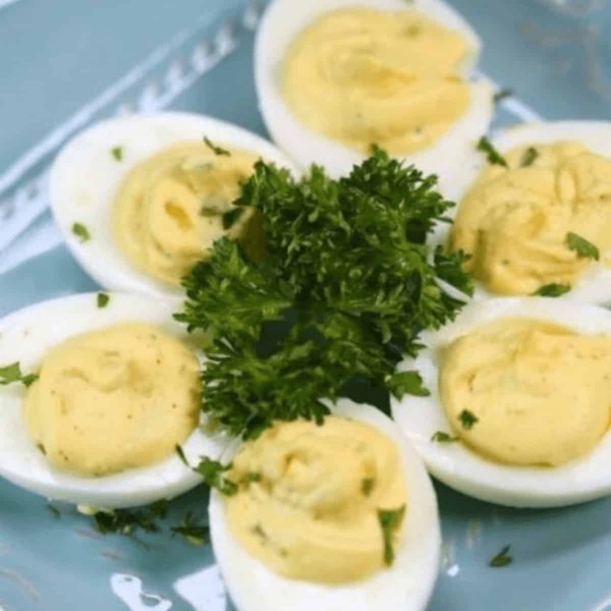 Southern Deviled Eggs with Relish