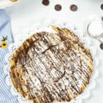 A top shot of the finished dessert.