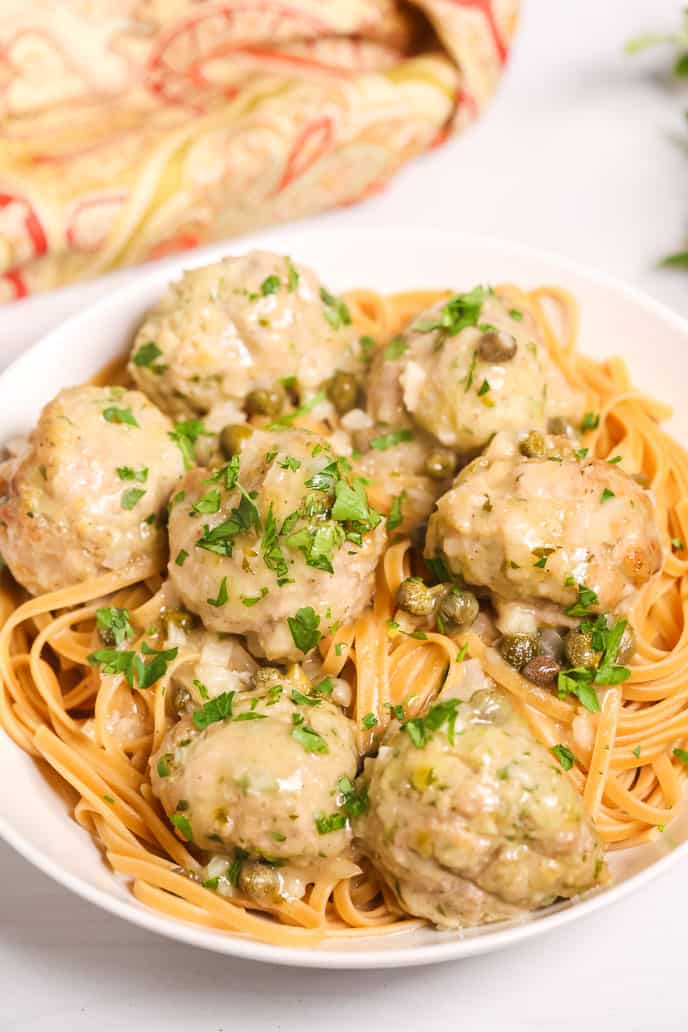 Veal Piccata Meatballs-Tender and Delicious| It is a Keeper