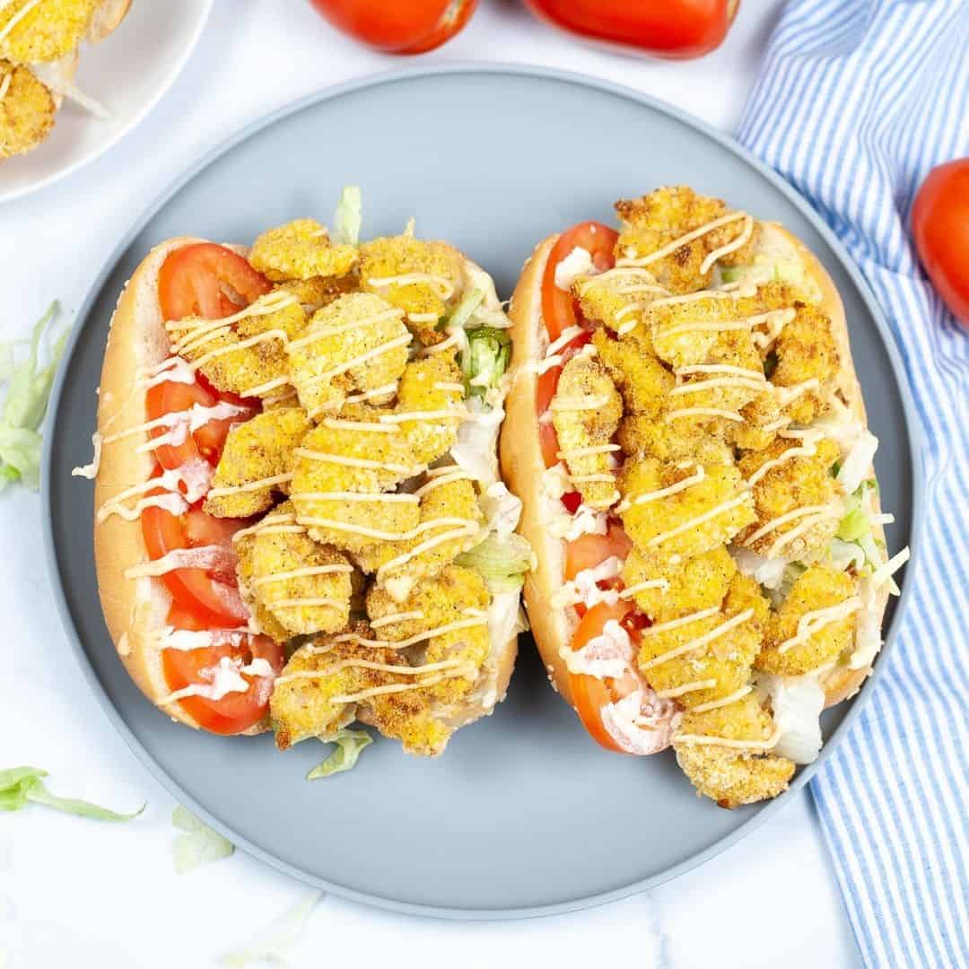 Air Fryer Shrimp Po Boy Sandwich Recipe | It is a Keeper