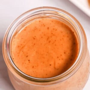 A bowl of campfire sauce.