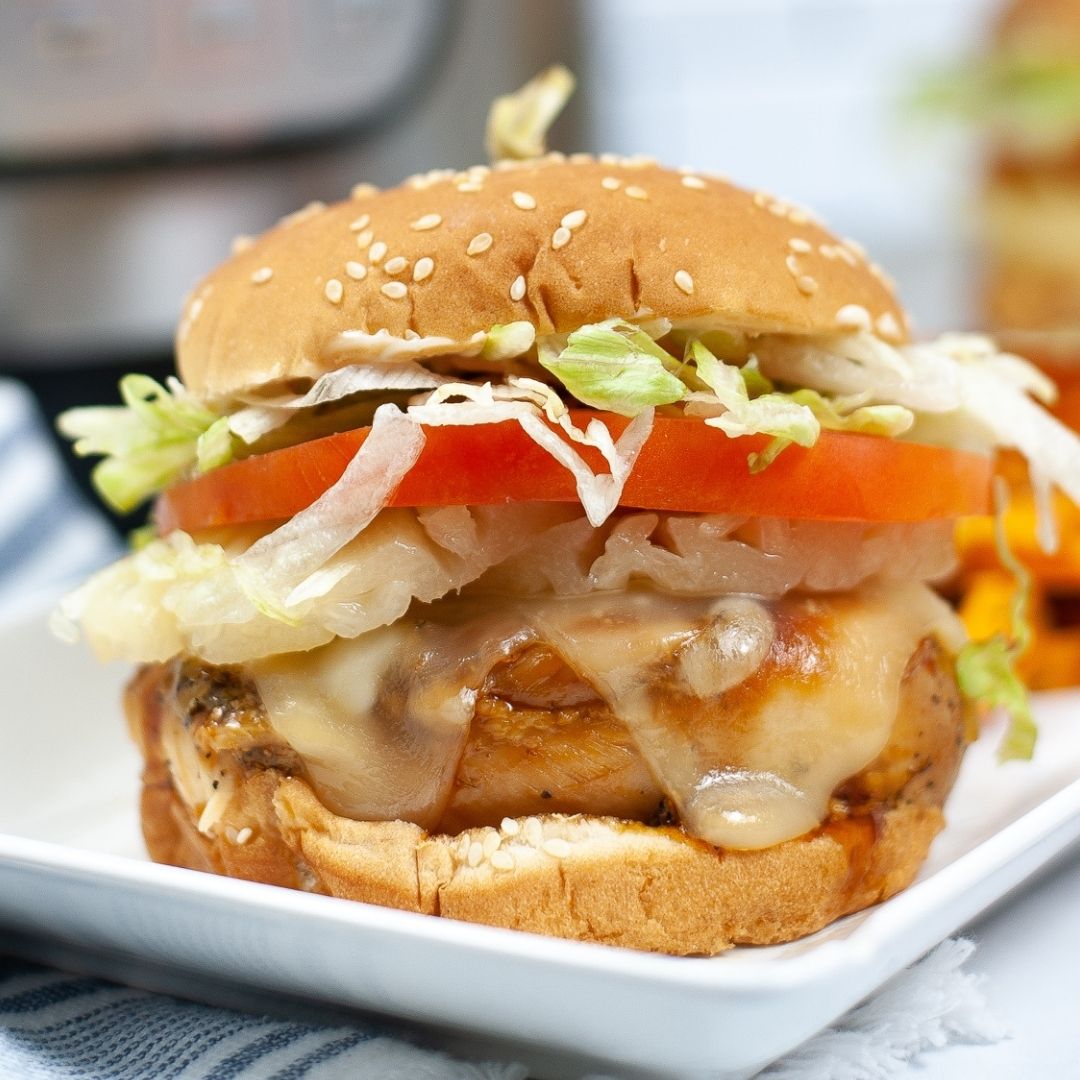 Instant Pot Teriyaki Chicken Sandwich