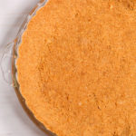 Side view of Graham Cracker Pie Crust.